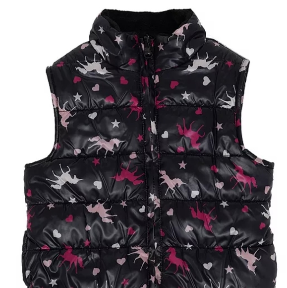 Epic threads reversible faux fur unicorn vest 3T - Picture 2 of 5